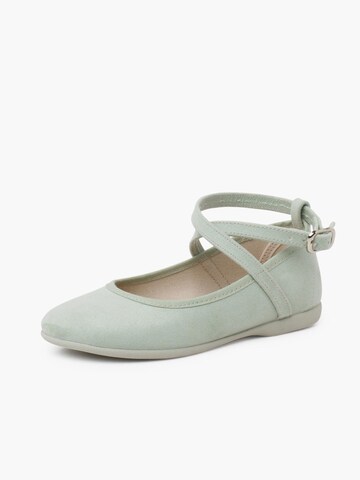 Ballerines Pisamonas en vert : devant