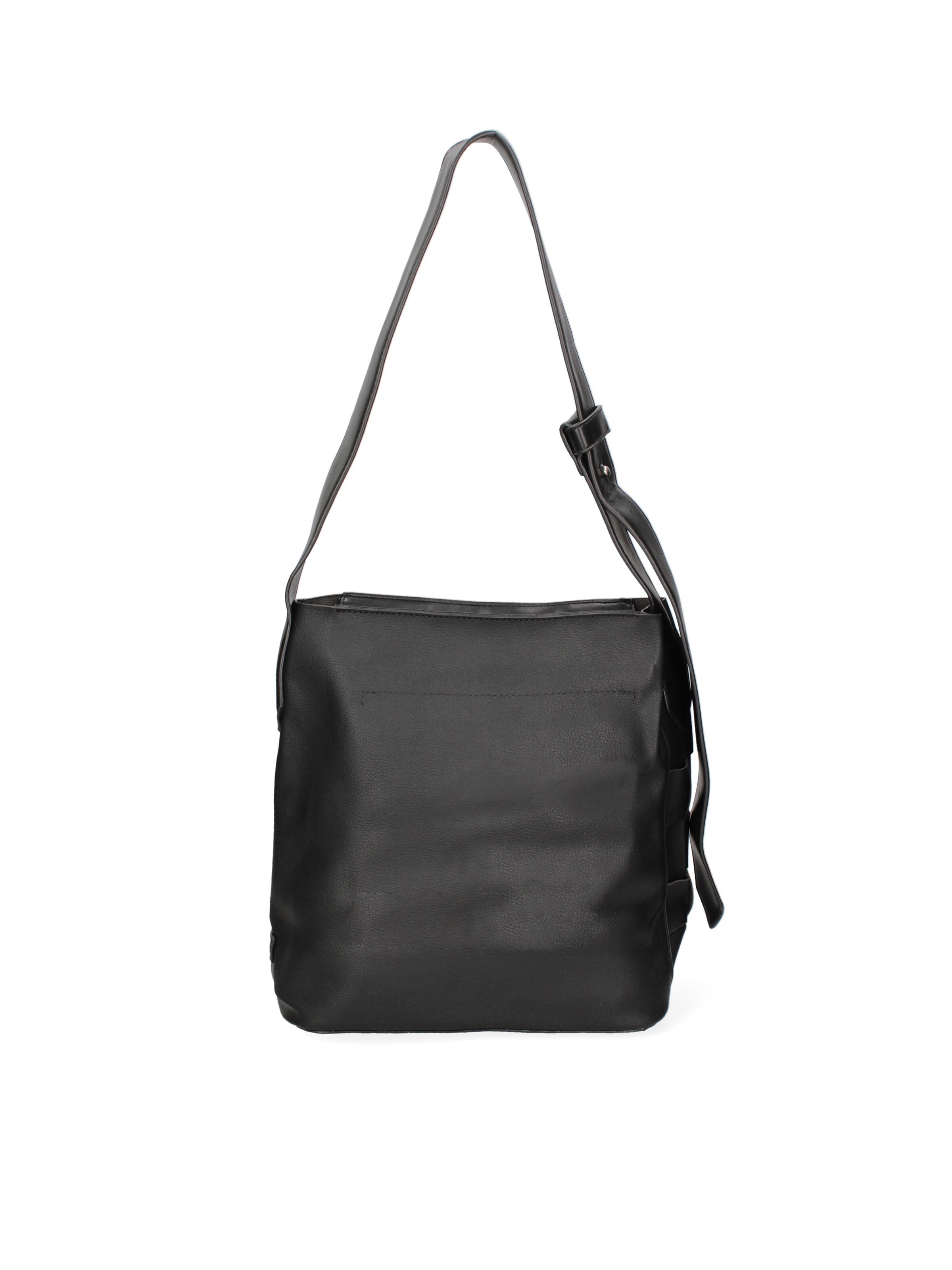 Borsa a spalla 'Borsa a Spalla Donna David Jones PVC Trapuntato Zip' di David Jones in nero