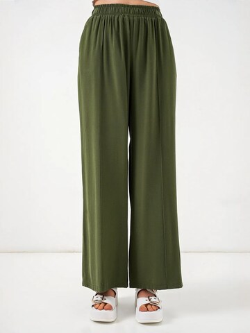 Wide Leg Pantalon 'Hose' Bigdart en vert