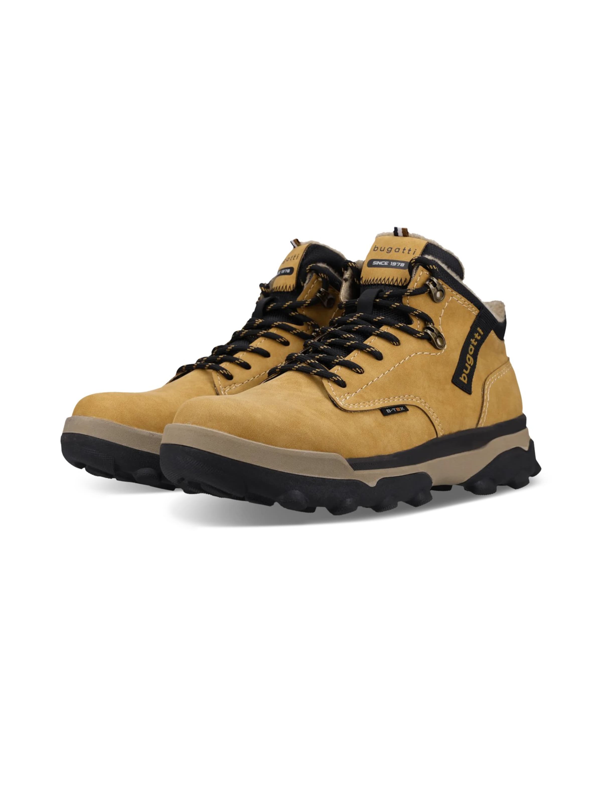 bugatti Lace-up boots in Yellow