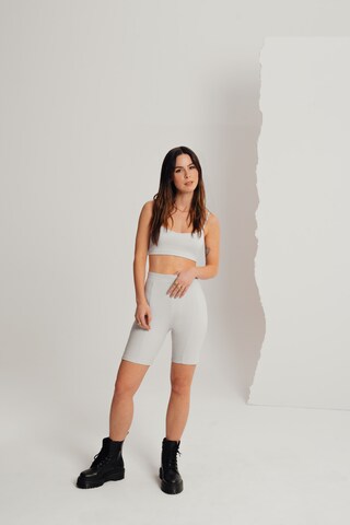 A LOT LESS - Soutien Bustier Top 'Nela' em cinzento