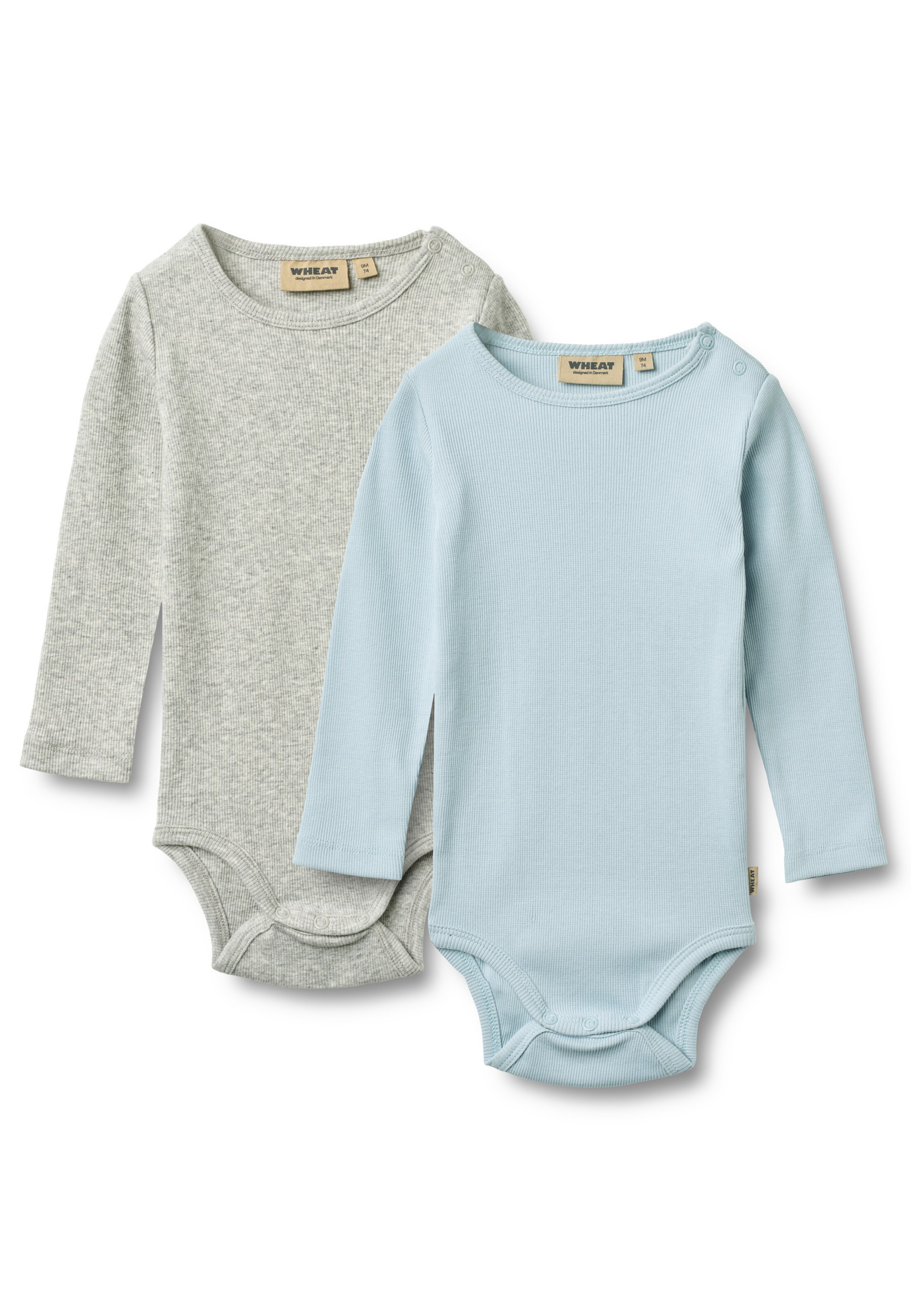 Barboteuse / body WHEAT en bleu : devant