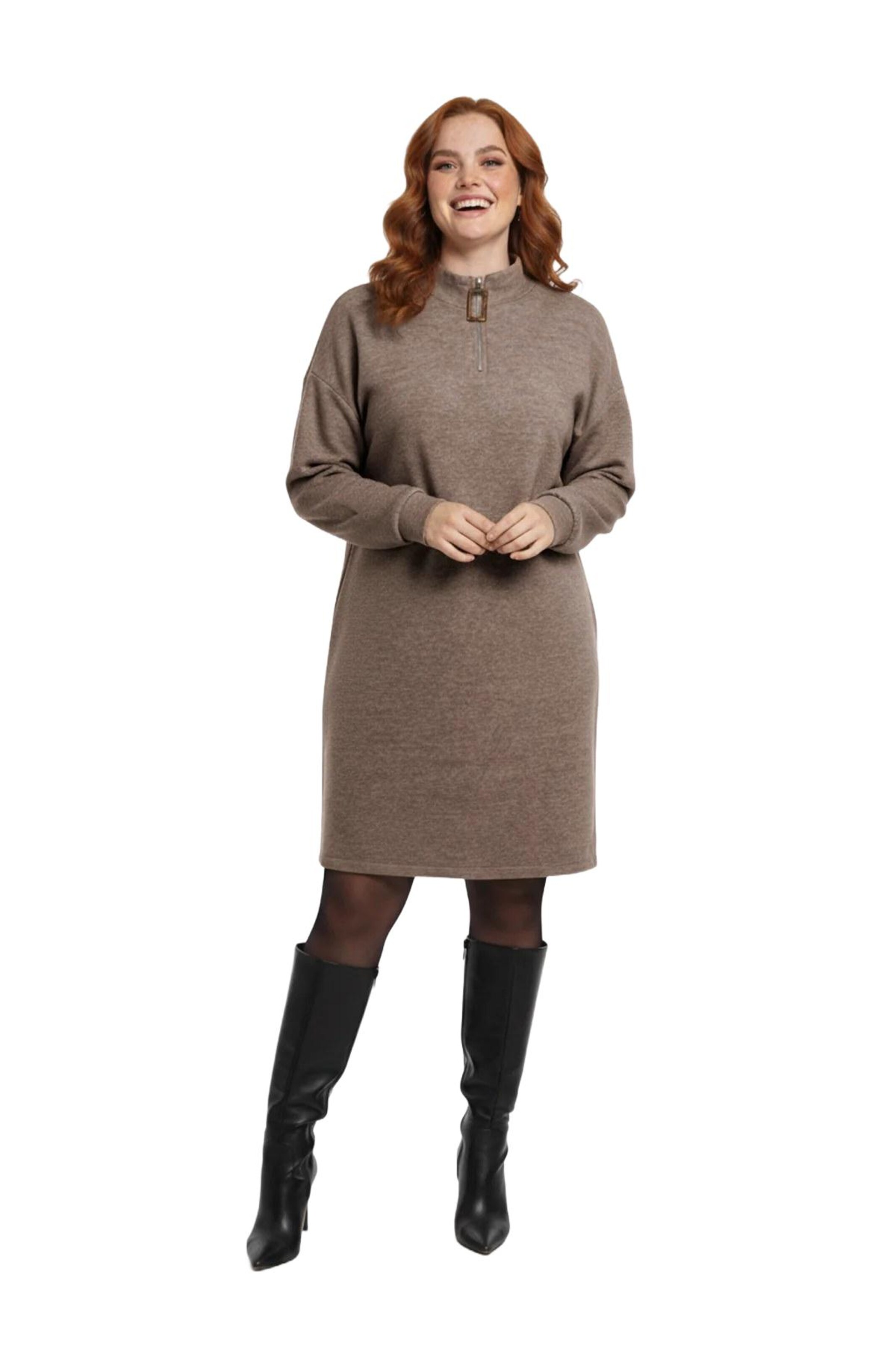 Robes en maille Shape Of You en marron