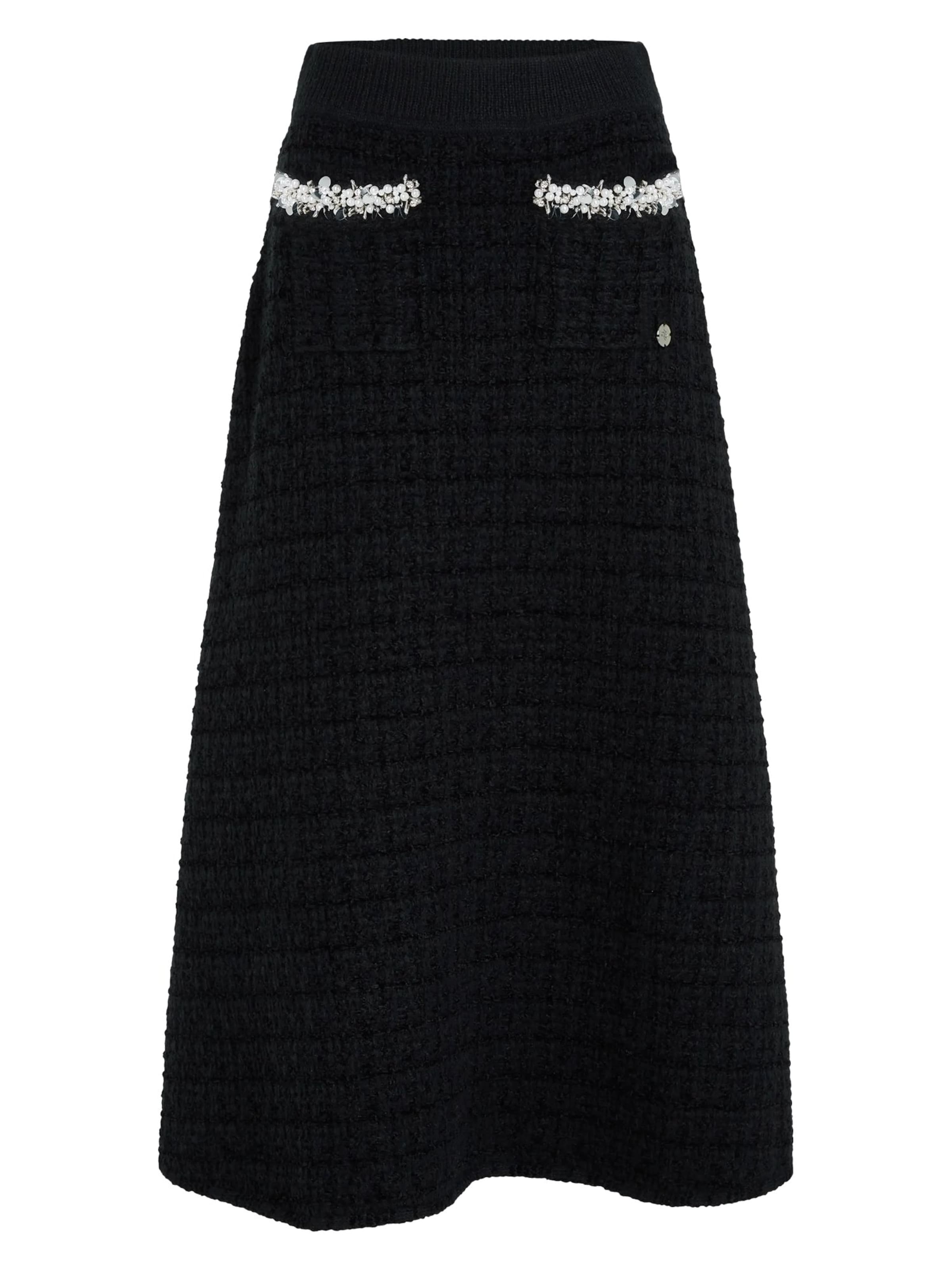 Karl Lagerfeld - Falda en negro: frente