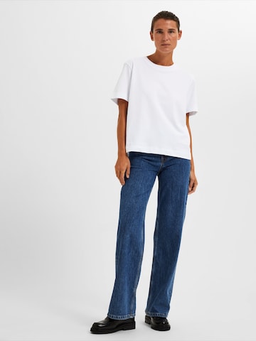SELECTED FEMME Shirt 'SLFESSENTIAL' in Wit