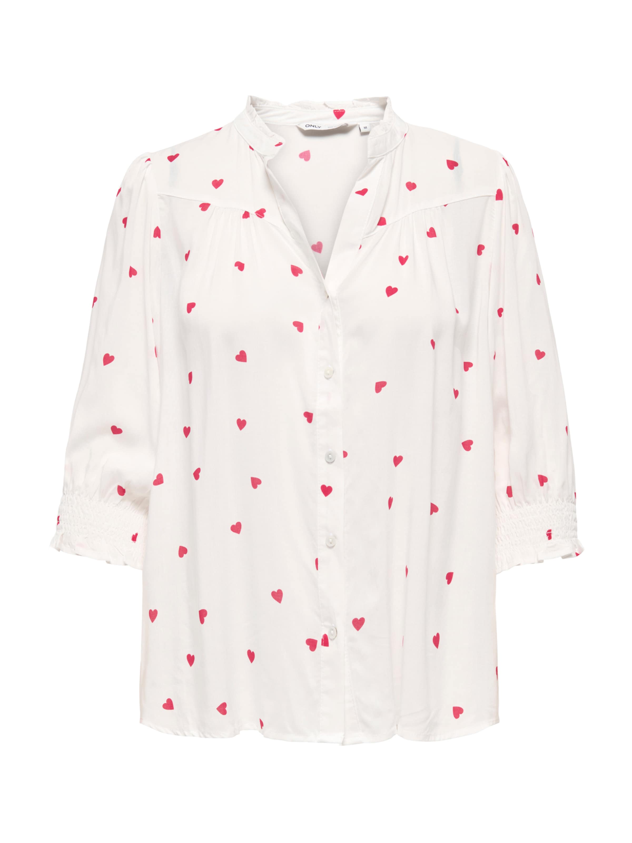 ONLY Блуза 'ONLRAYA' в бяло: отпред