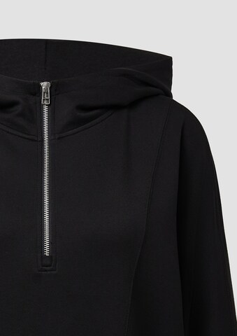 Sweat-shirt 'Scuba' s.Oliver en noir