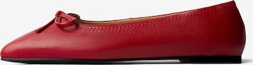 L37 HANDMADE SHOES - Bailarina 'GOLDEN HOURS WE HAD' en rojo: frente