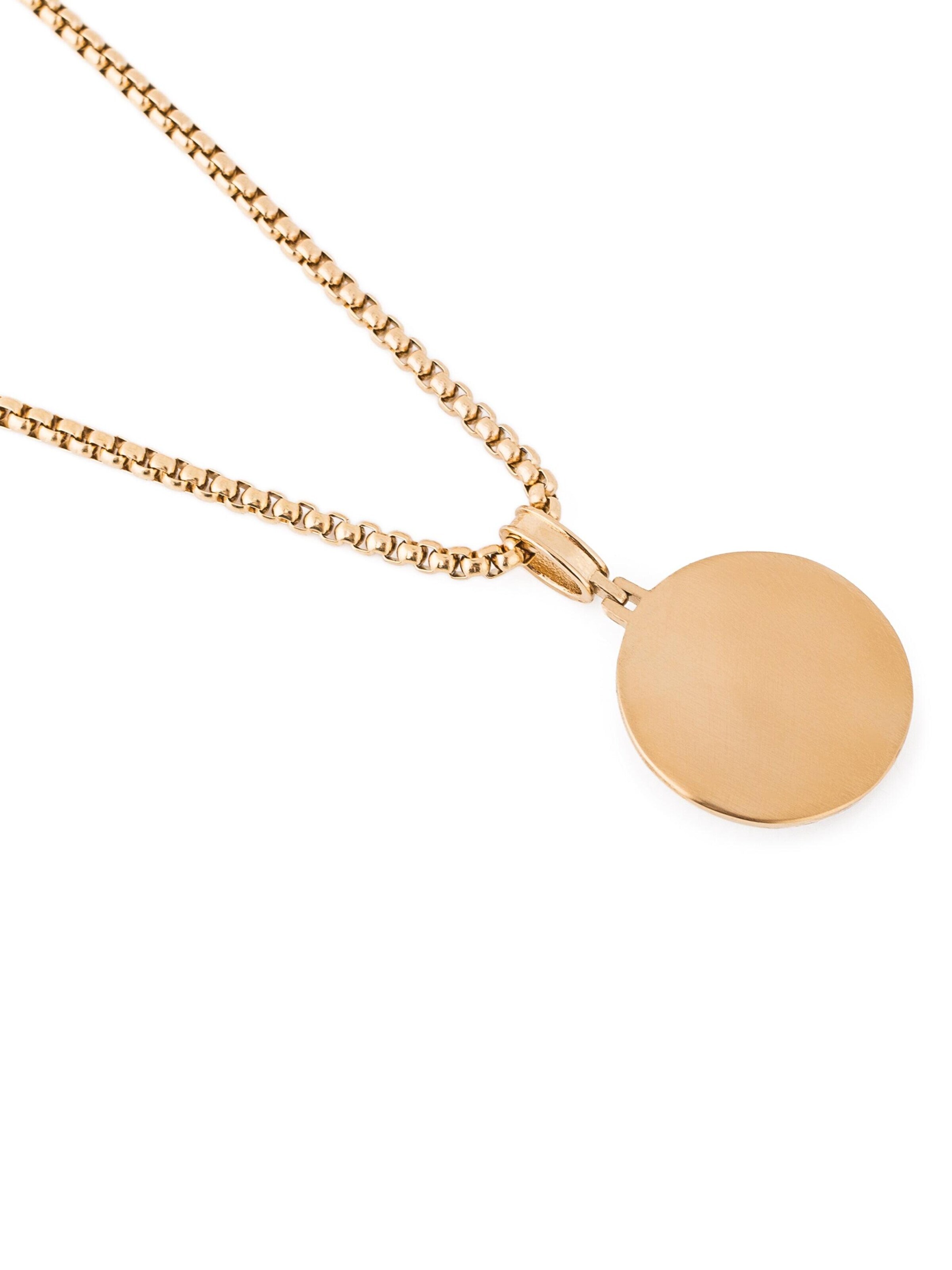 Akitsune Necklace 'Imperator Pendant / Necklace Antique Gold 70 cm' in Gold