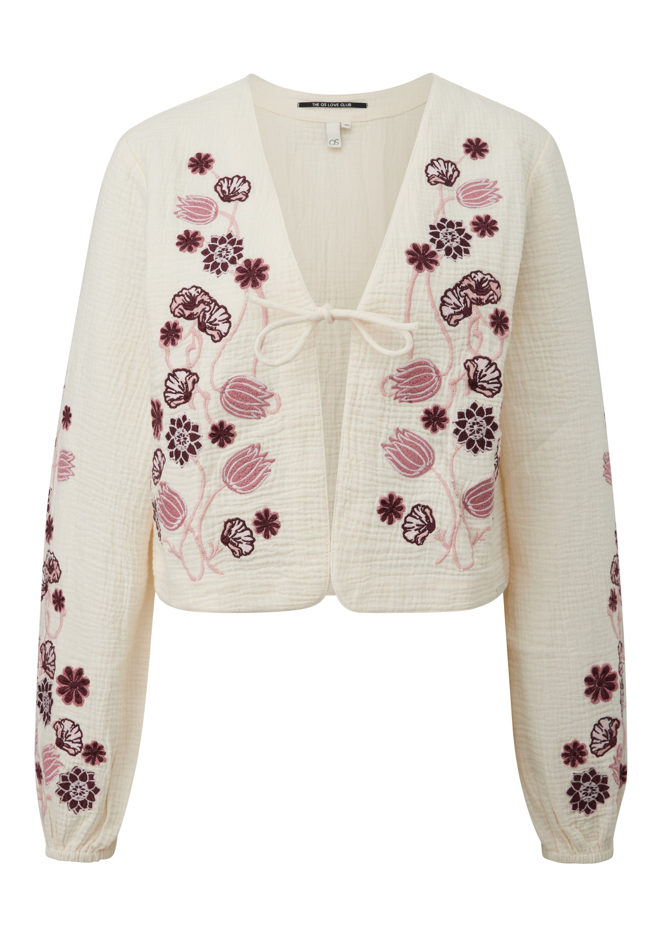QS Bluse in Beige: Vorderseite