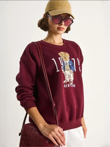 Sweat-shirt Bianco Lucci en rouge