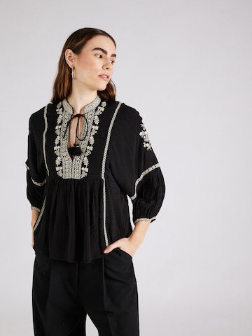 Vanessa Bruno Blouse 'BALTIK' in Zwart: voorkant