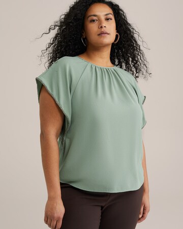 WE Fashion - Blusa en verde: frente