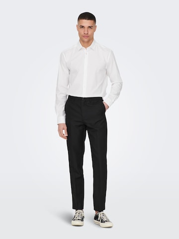Only & Sons Slim Fit Hemd 'Andy' in Weiß