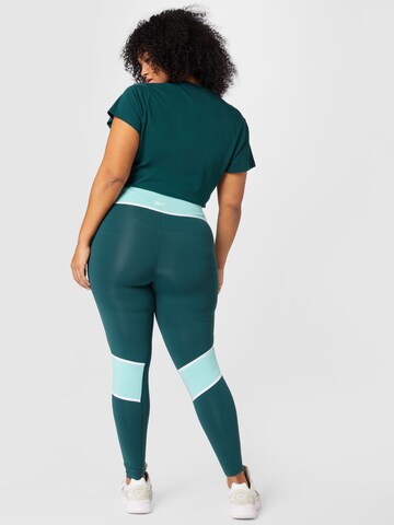 Reebok - Skinny Calças de desporto 'Lux' em verde