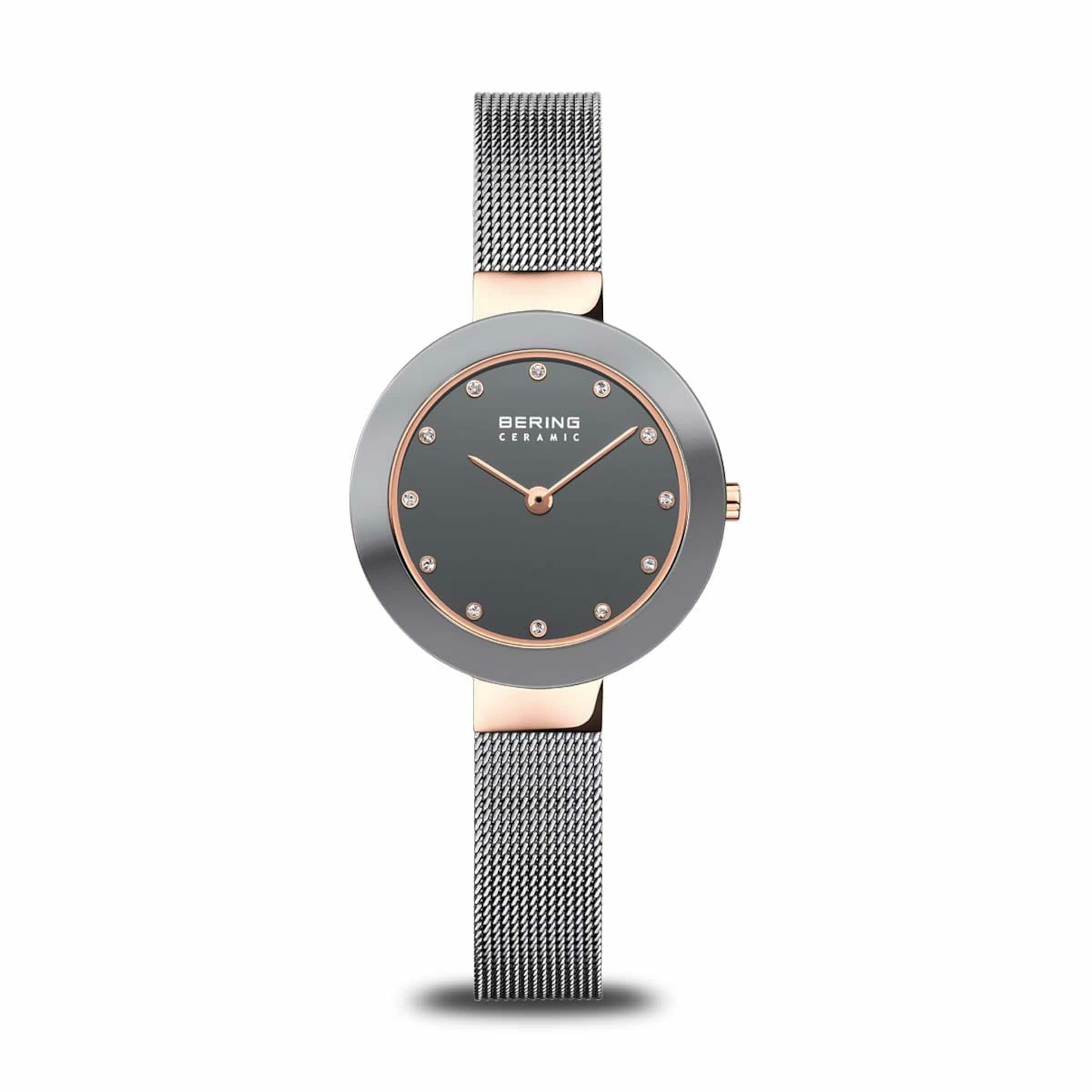 BERING Analoog horloge in Grijs: voorkant