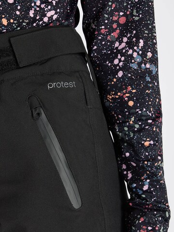 PROTEST Regular Workout Pants 'CINNAMON' in Black