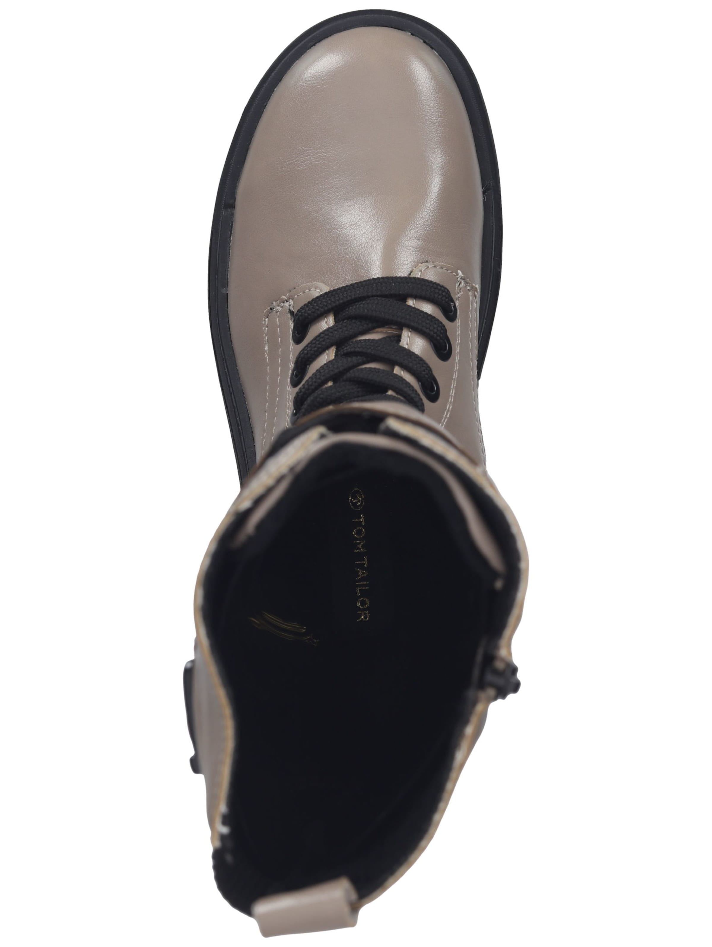 TOM TAILOR Schnürstiefel in Beige