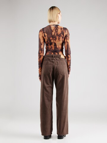 Monki Wide leg Jeans in Brown