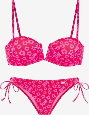 BUFFALOBandeau Bikini - roza boja: prednji dio