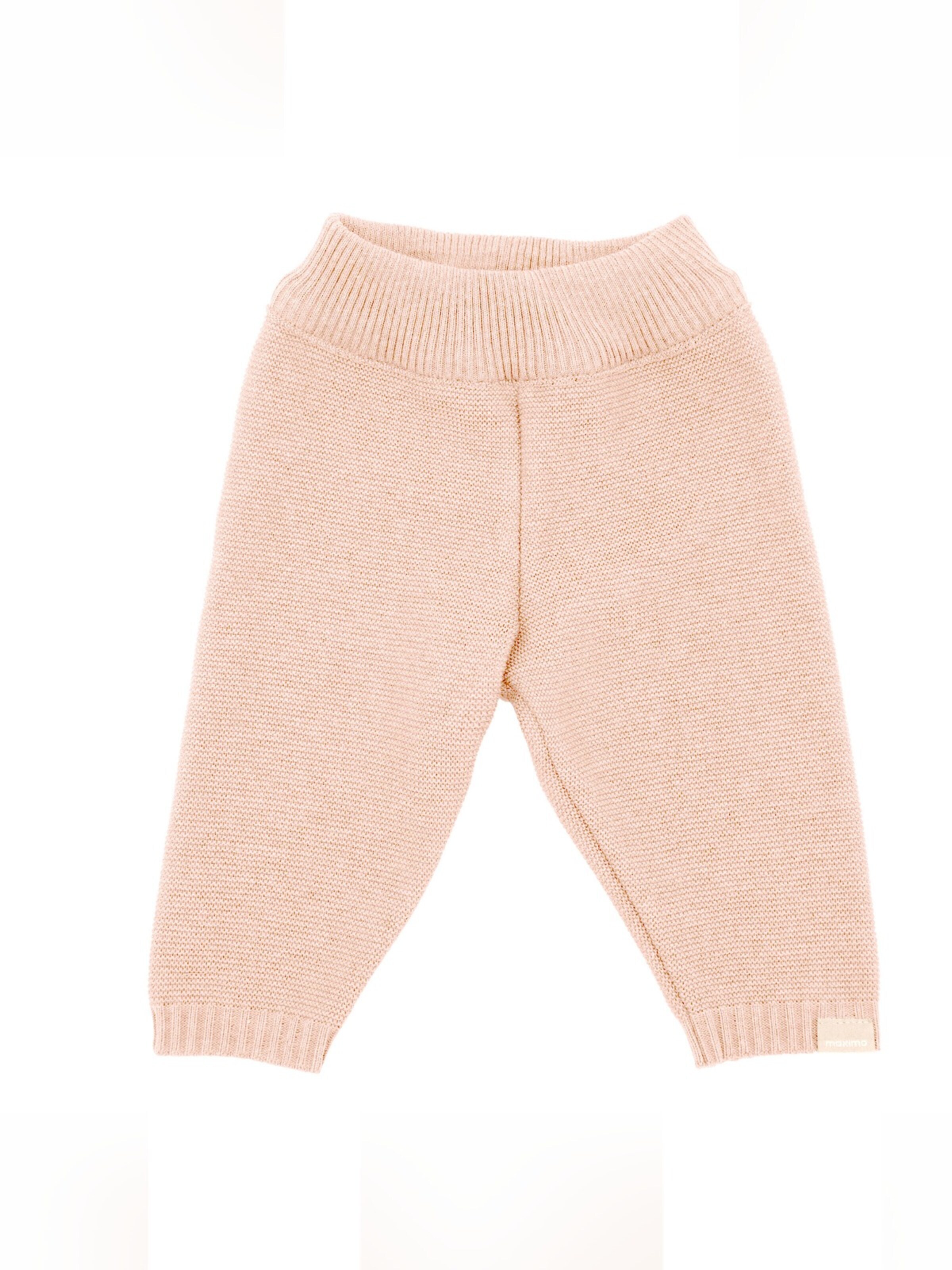 MAXIMO Regular Pants 'GOTS BABY-Strickhose LL einfarbig' in Pink