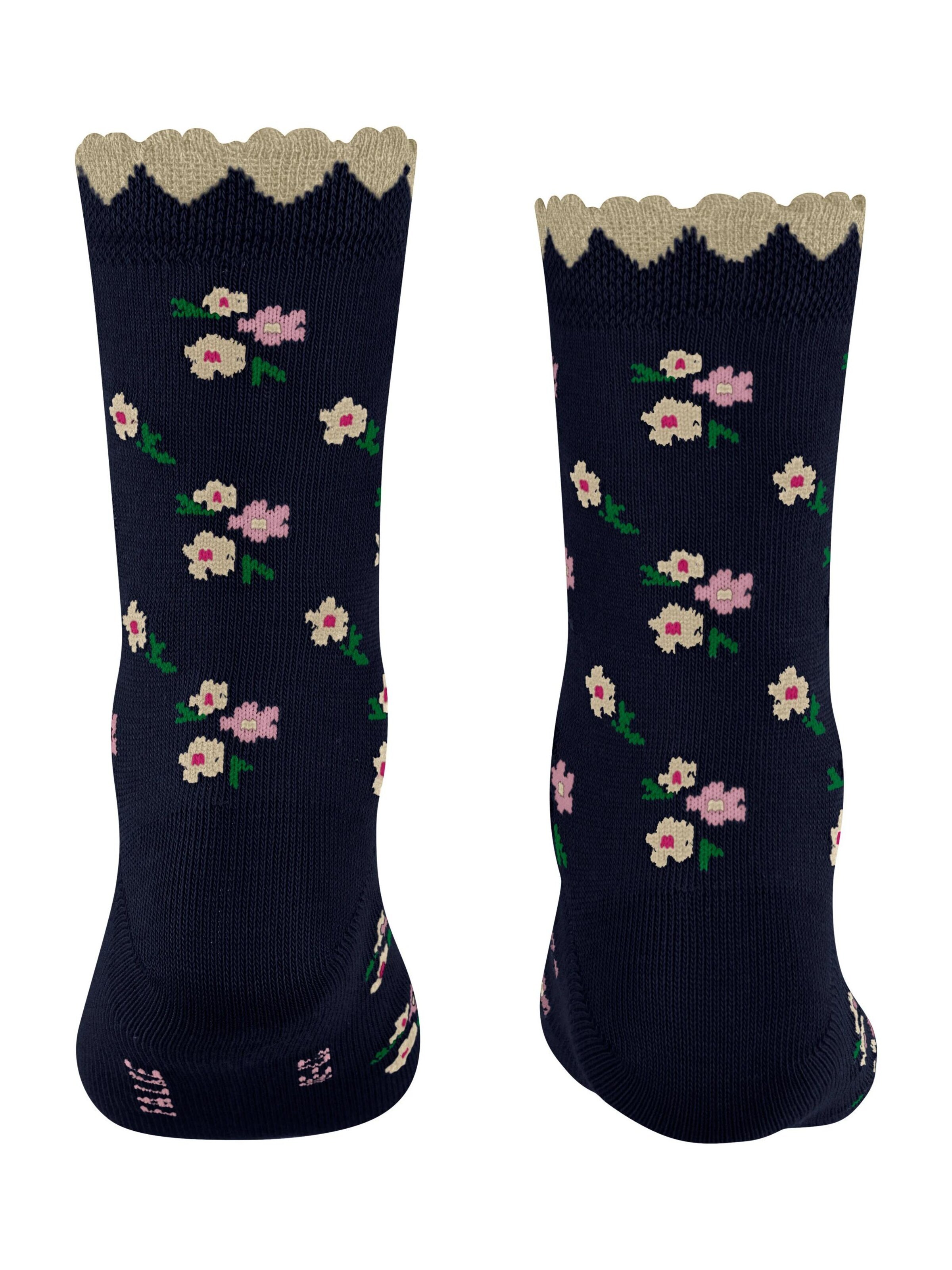 FALKE Socks 'Ditsy Flowers' in Blue