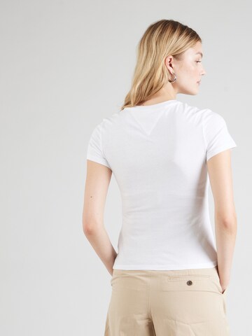 T-shirt 'LINEAR' Tommy Jeans en blanc