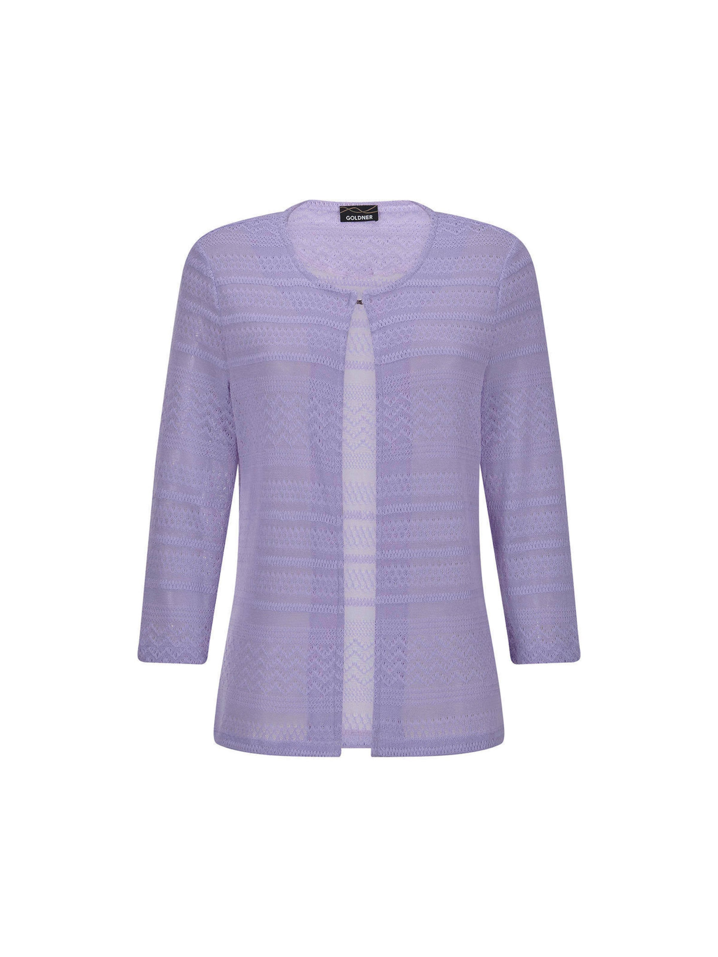 Goldner Gebreid vest in Lila: voorkant