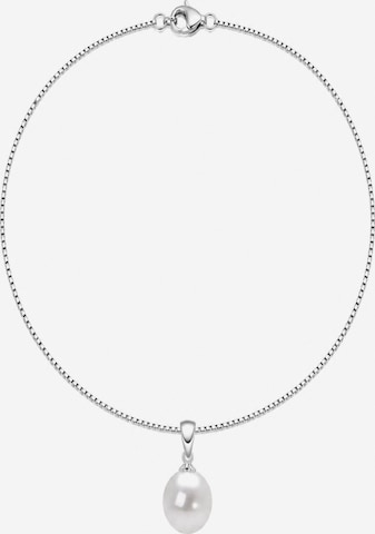 ROUGEMONT Jewellery Kette 'Elegante Damen Perlenkette 925 Sterling Silber echte Süßwasserperle' in Silber: Vorderseite