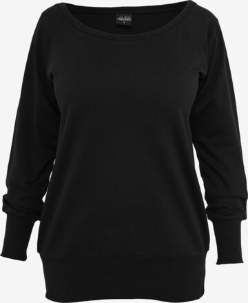 Sweat-shirt Urban Classics en noir : devant