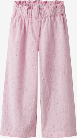 NAME IT Wide Leg Housut 'NMFDetines' värissä vaaleanpunainen: etupuoli