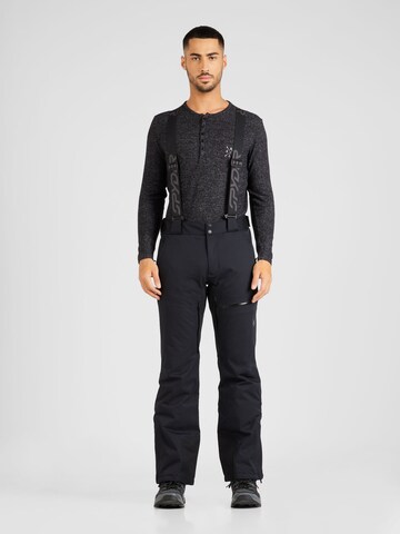 Spyder Regular Workout Pants 'Dare' in Black: front