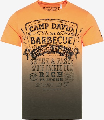 CAMP DAVID Shirt in Orange: front