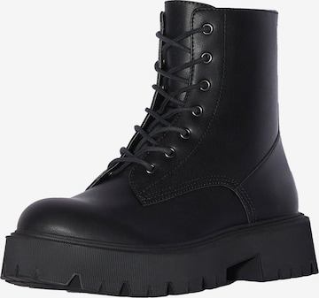 Bershka Stiefelette in Schwarz: predná strana