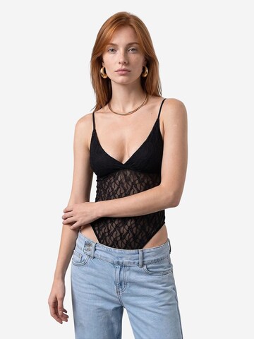 Dilvin Bodysuit 'Blusen' in Black