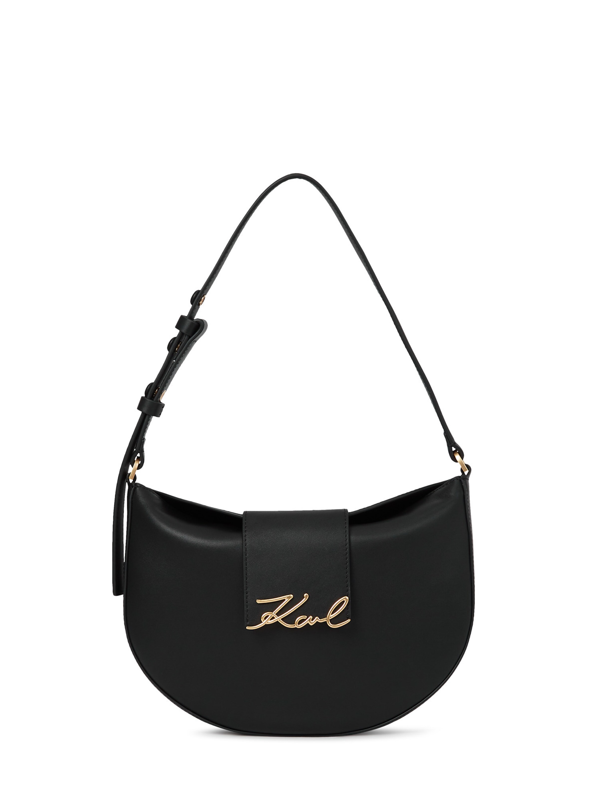 Karl Lagerfeld Sac bandoulière en or / noir, Vue avec produit