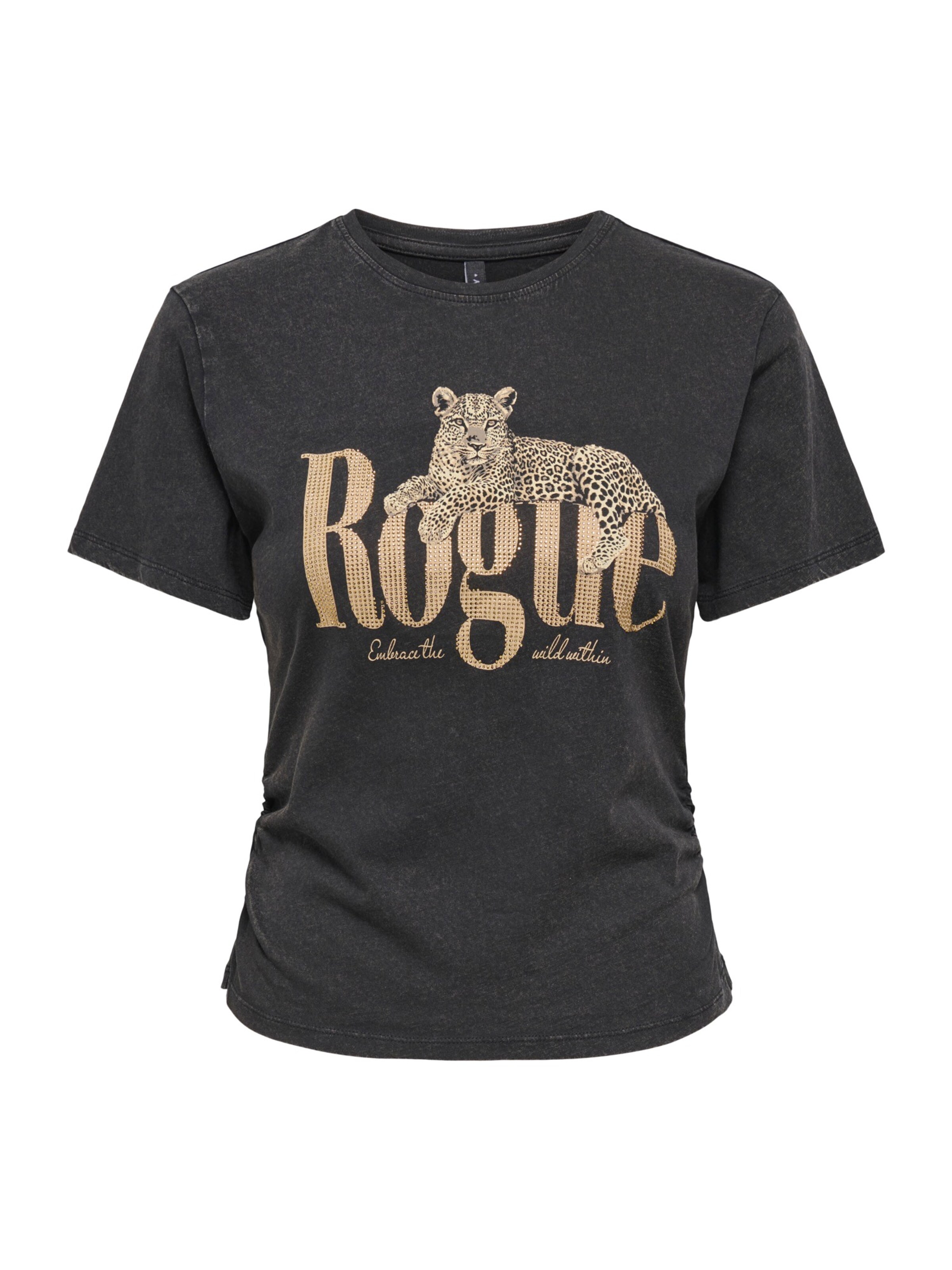 ONLY Póló 'ONLLUCY' - fekete: elől