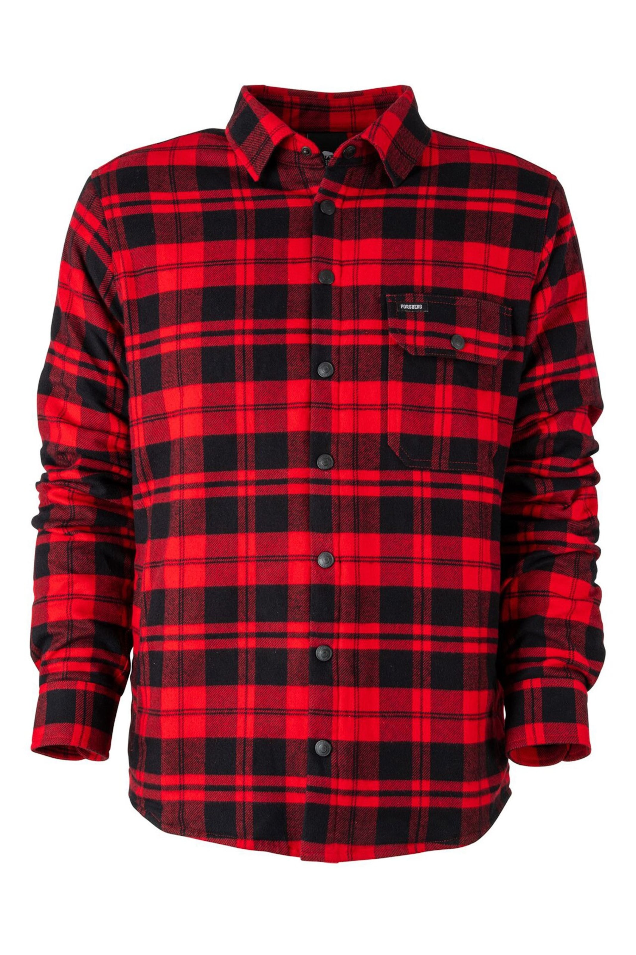 FORSBERG Regular Fit Hemd in Rot: Vorderseite