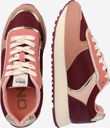 ONLY Sneaker low 'Sonia' i rød