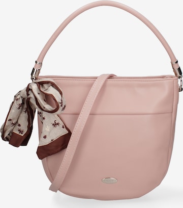 Sac bandoulière David Jones en rose : devant