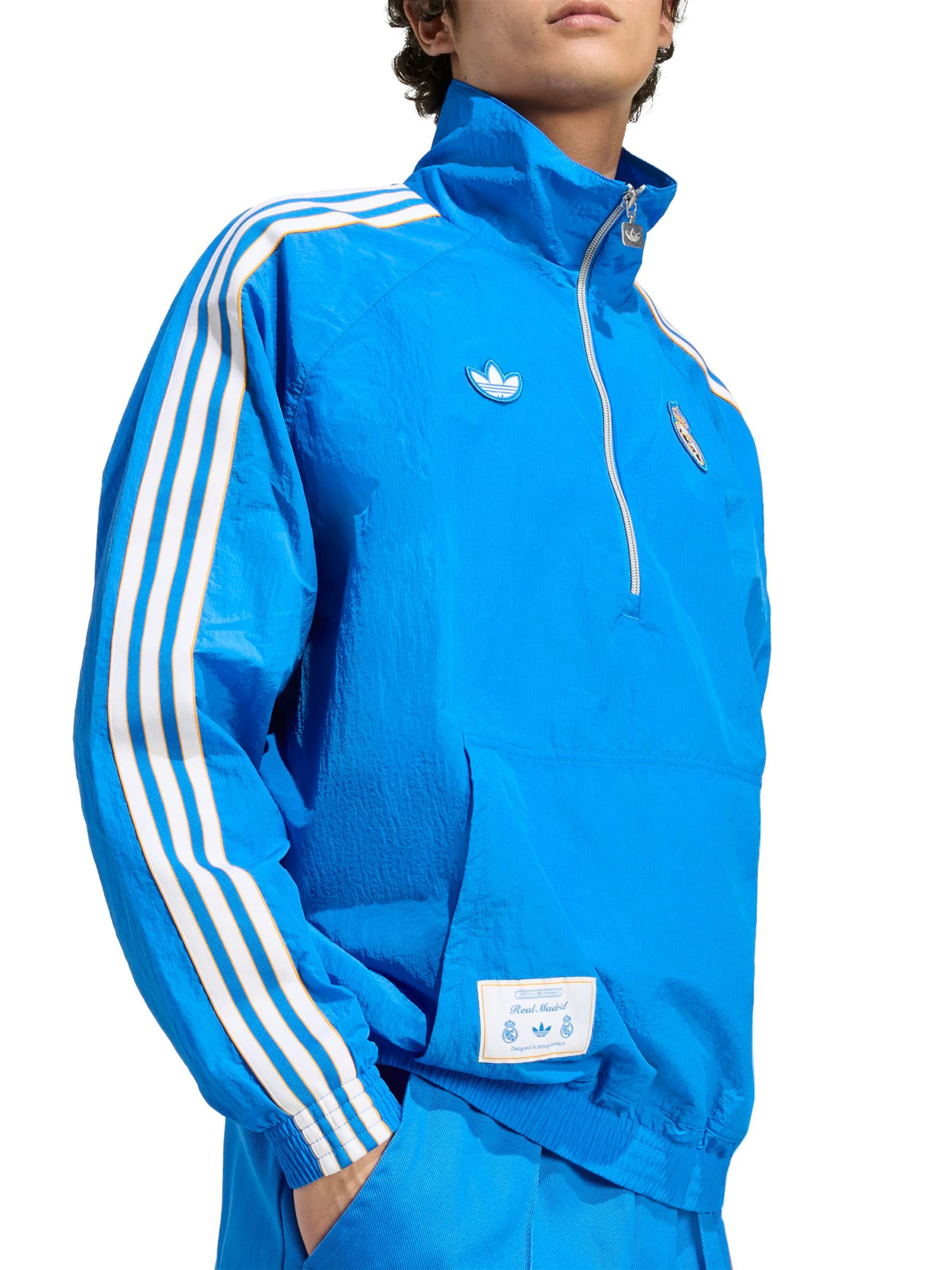 ADIDAS PERFORMANCE Спортивная куртка 'Real Madrid Terrace Icons Half-Zip' в Синий