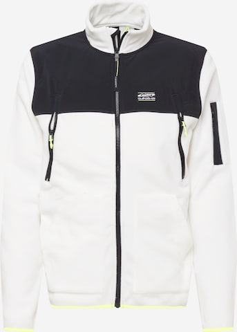 QUIKSILVER Athletic fleece jacket in White: front