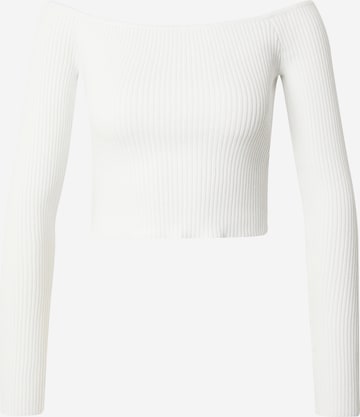 HOLLISTER Sveter - Biela: predná strana