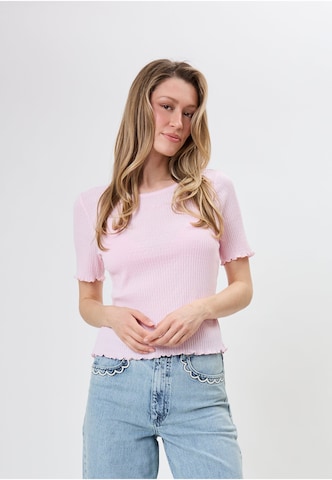 OH APRIL - Camisa 'Lune' em rosa: frente