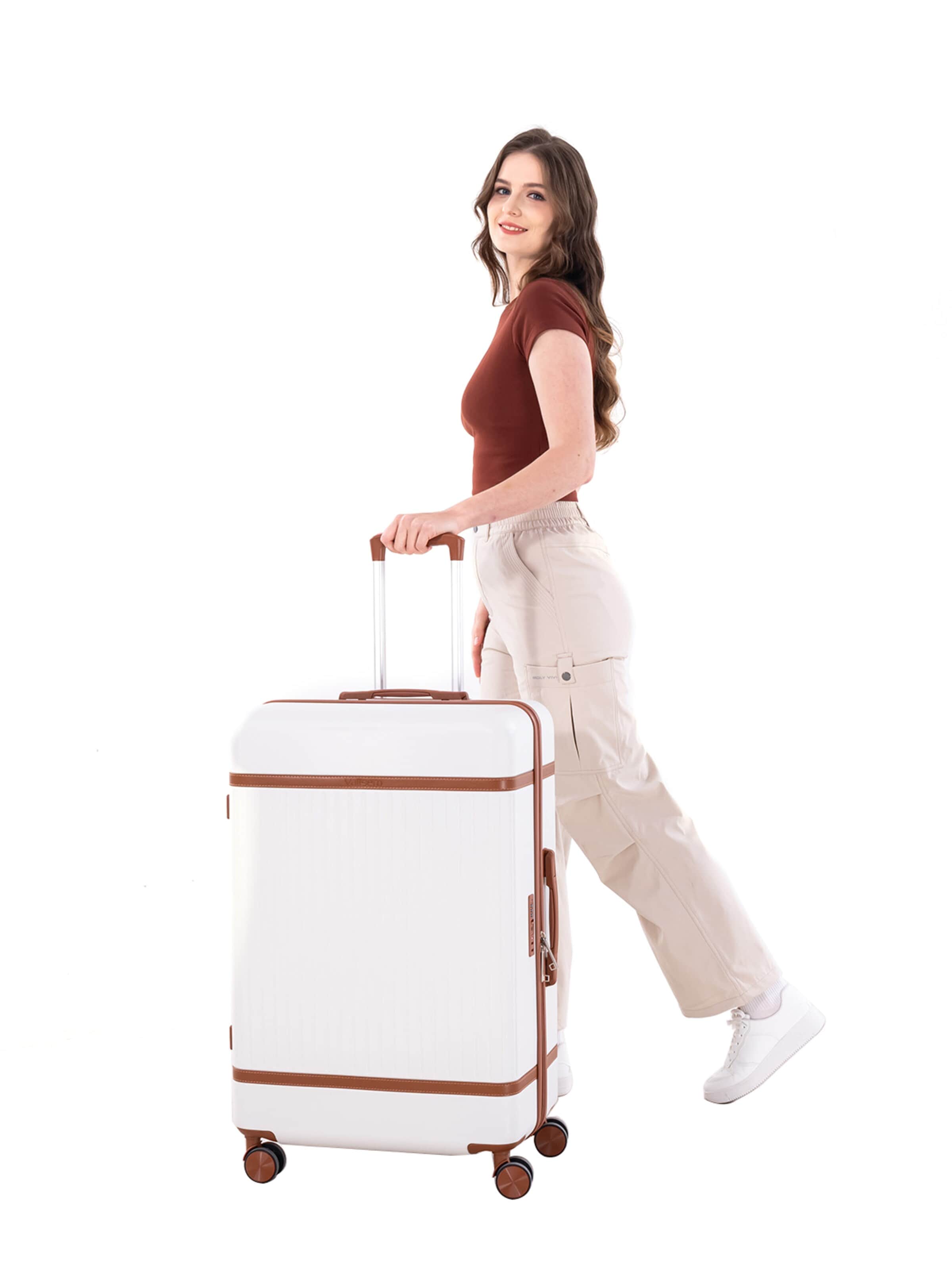 Vallsero Kofferset 'LG4 — VALLSERO Riviera 5-teiliges Kofferset'‌‌‌‌‌‌‌‌‌‌ in Weiß