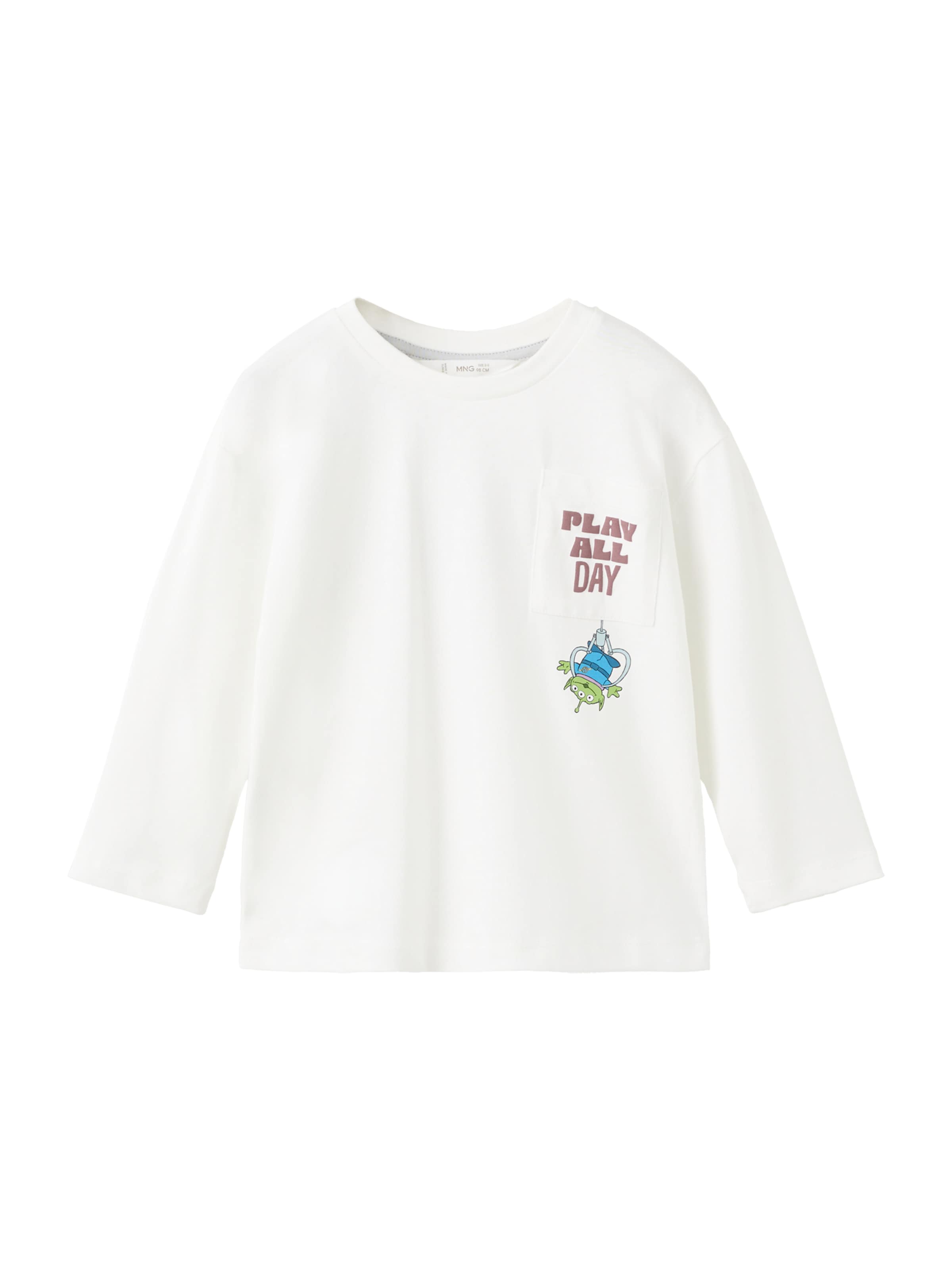 Maglietta 'TOYBUZZ' MANGO KIDS di colore blu chiaro / kiwi / bordeaux / offwhite, Visualizzazione prodotti