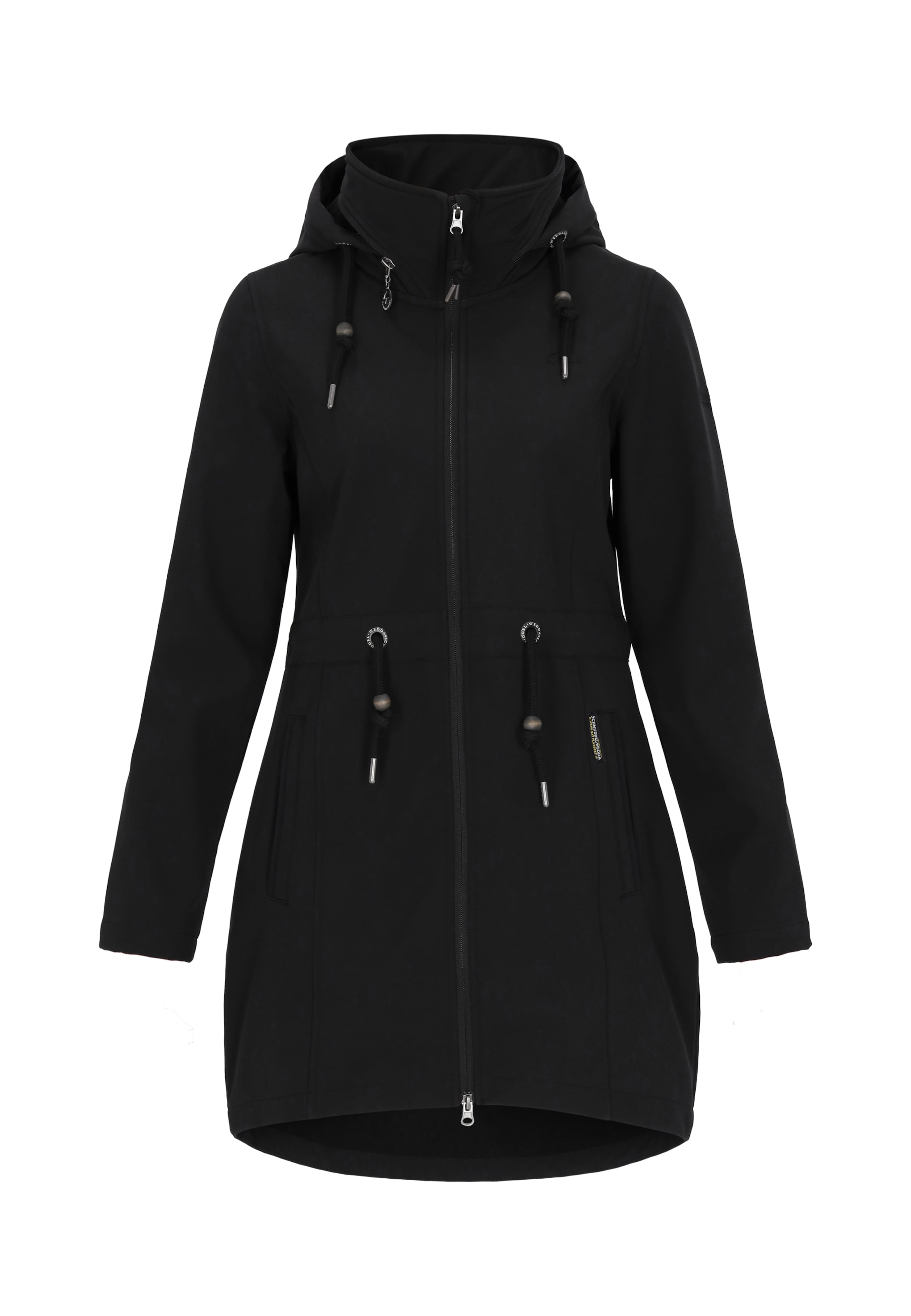 Schmuddelwedda Funktionsjacke in Schwarz: Vorderseite