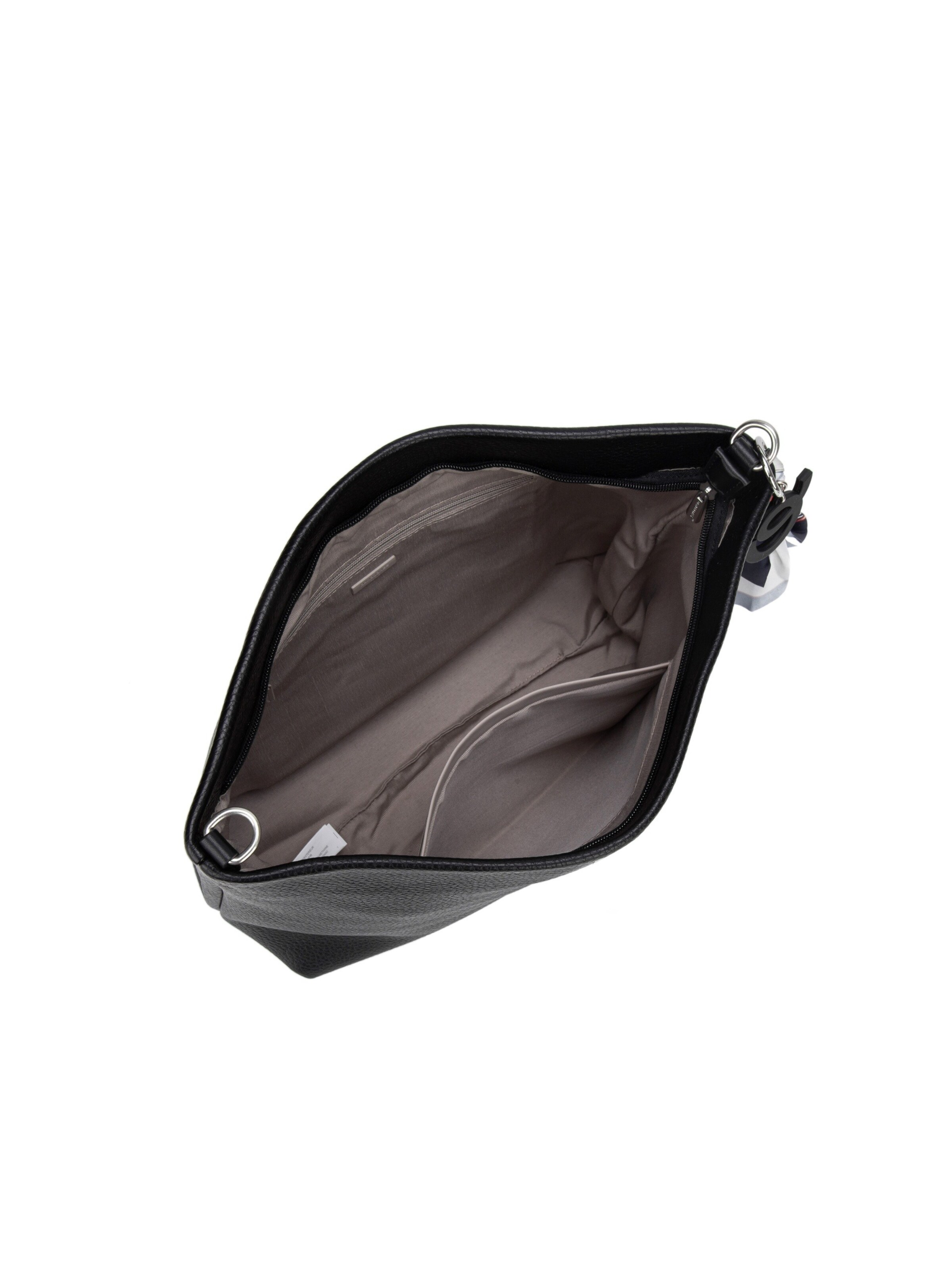 Borsa a spalla 'Borsa Hobo David Jones con Foulard Multicolore e Charm' di David Jones in nero