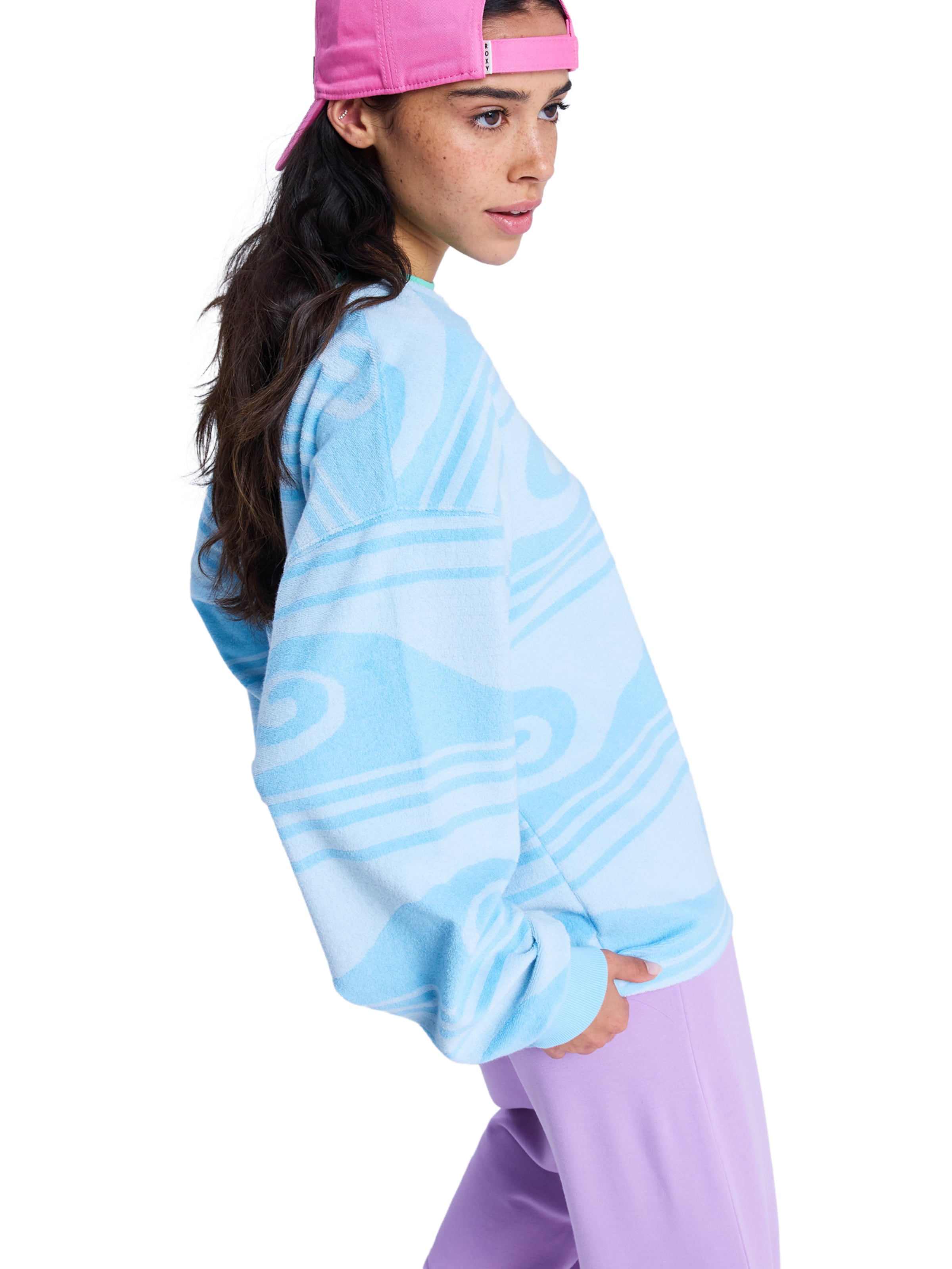 ROXY Sweatshirt 'Make It Sunny' in Blue