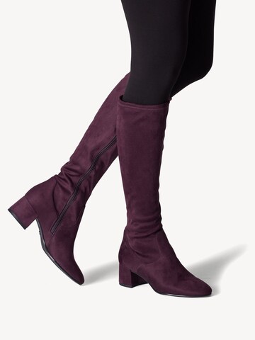 Bottes Tamaris en rouge : devant